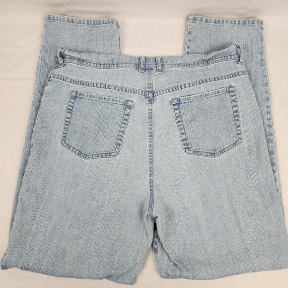Gloria Vanderbilt Jeans Women’s 16 Blue Amanda Straight Denim Cotton Blend - Picture 14 of 16